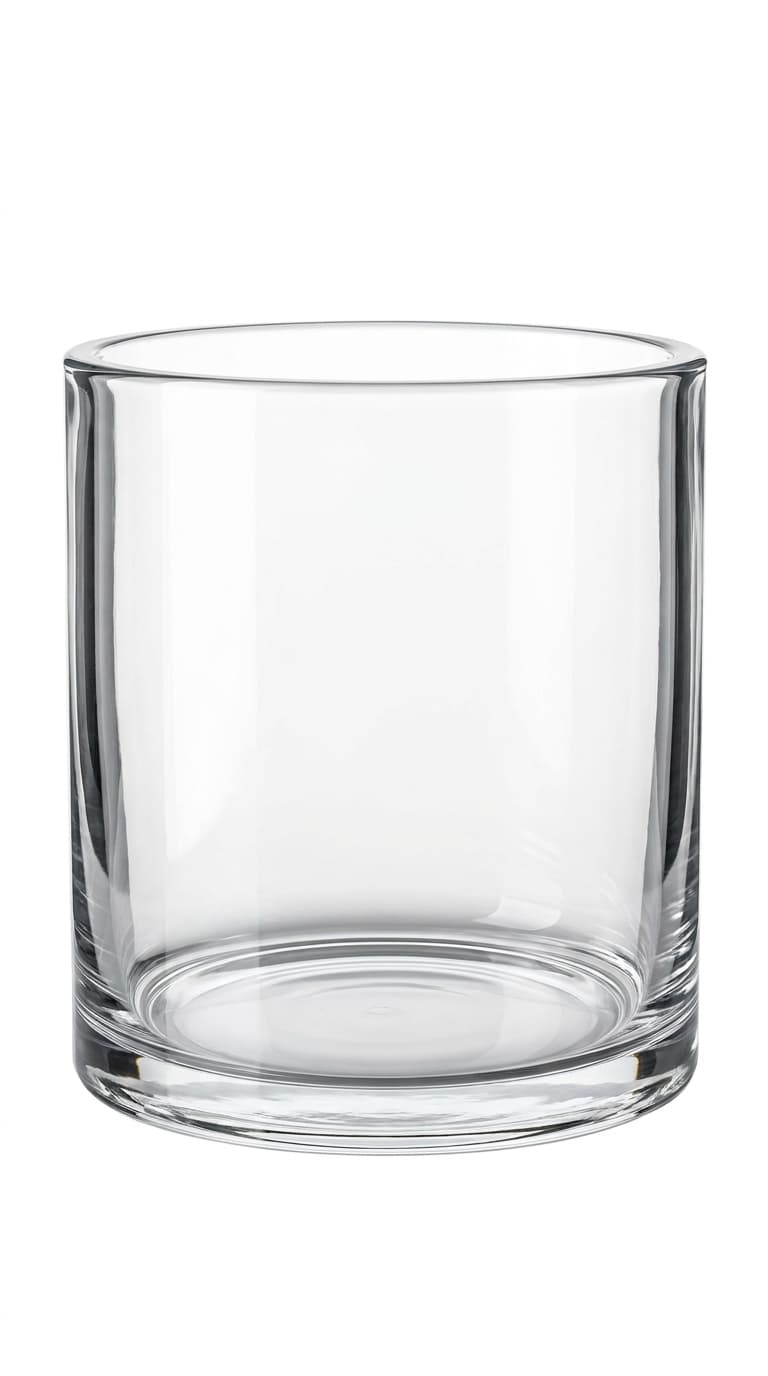 Clear Glass pot 